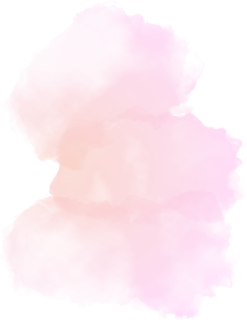 Abstract pink watercolor elements